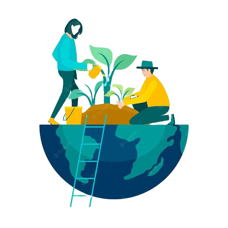 Sustainable Shopping Illustration